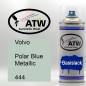 Preview: Volvo, Polar Blue Metallic, 444: 400ml Sprühdose, von ATW Autoteile West.